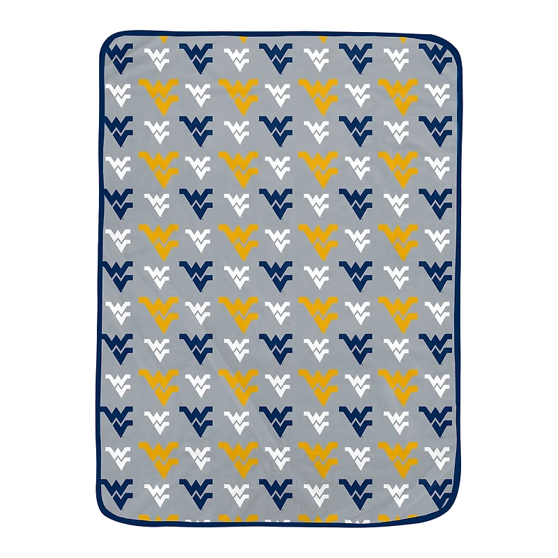 Pegasus West Virginia Mountaineers 66" x 95" Oversized Logo Roll Ultra Cozy Blanket