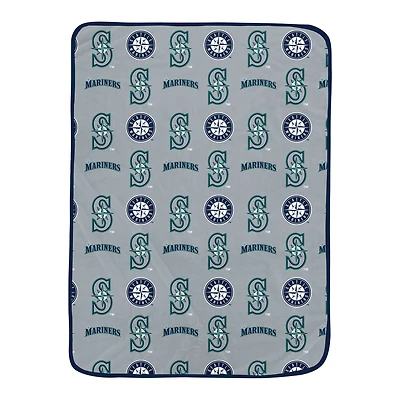 Pegasus Seattle Mariners 66" x 95" Oversized Logo Roll Ultra Cozy Blanket