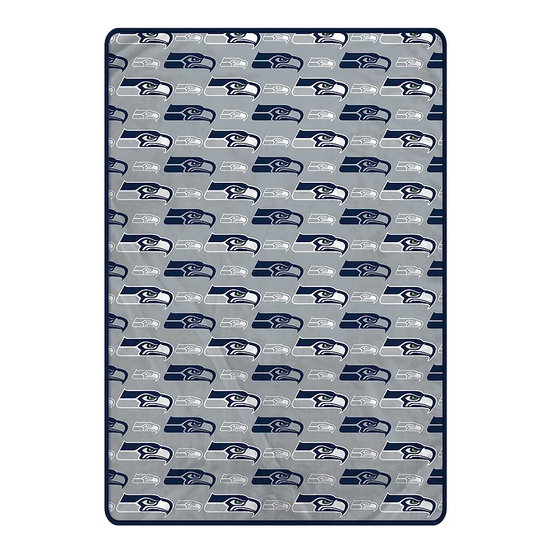 Pegasus Seattle Seahawks 66" x 95" Oversized Logo Roll Ultra Cozy Blanket