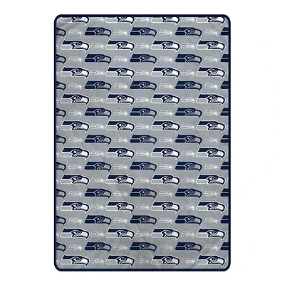 Pegasus Seattle Seahawks 66" x 95" Oversized Logo Roll Ultra Cozy Blanket
