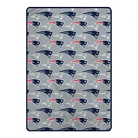 Pegasus New England Patriots 66" x 95" Oversized Logo Roll Ultra Cozy Blanket