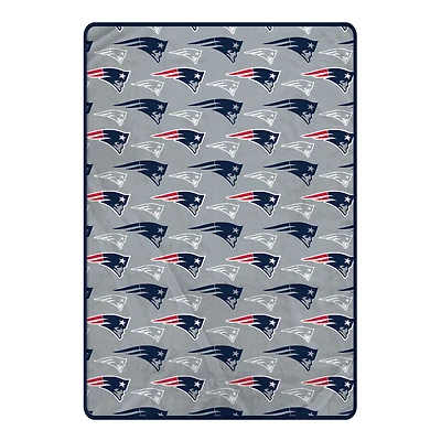 Pegasus New England Patriots 66" x 95" Oversized Logo Roll Ultra Cozy Blanket