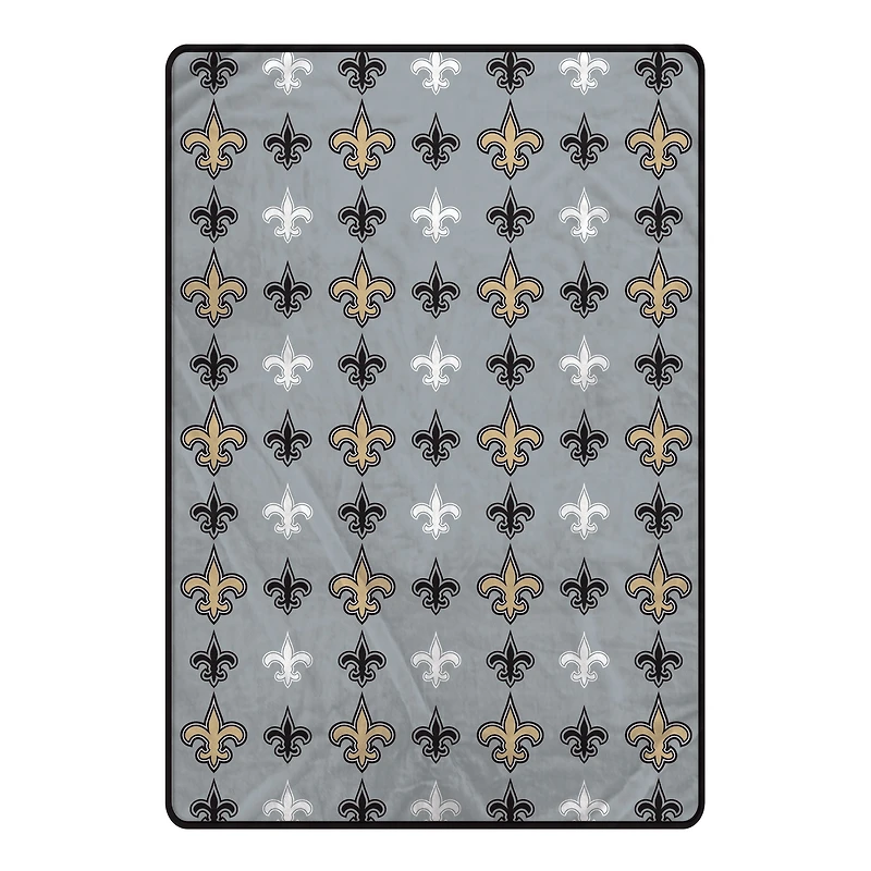 Pegasus New Orleans Saints 66" x 95" Oversized Logo Roll Ultra Cozy Blanket