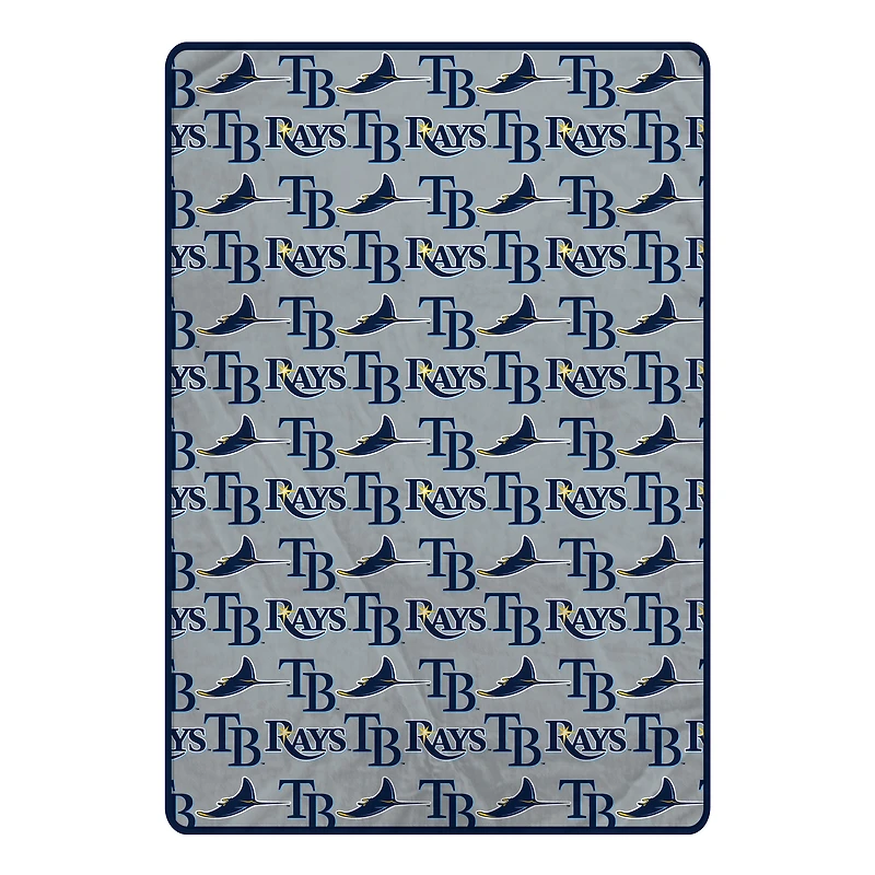 Pegasus Tampa Bay Rays 66" x 95" Oversized Logo Roll Ultra Cozy Blanket
