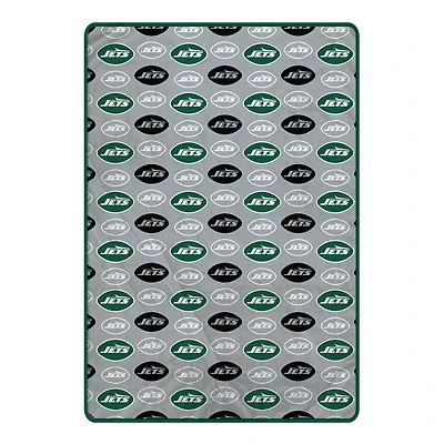 Pegasus New York Jets 66" x 95" Oversized Logo Roll Ultra Cozy Blanket