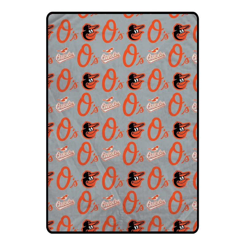 Pegasus Baltimore Orioles 66" x 95" Oversized Logo Roll Ultra Cozy Blanket