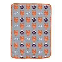 Pegasus New York Mets 66" x 95" Oversized Logo Roll Ultra Cozy Blanket