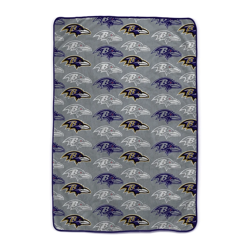 Pegasus Baltimore Ravens 66" x 95" Oversized Logo Roll Ultra Cozy Blanket