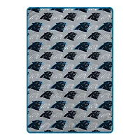 Pegasus Carolina Panthers 66" x 95" Oversized Logo Roll Ultra Cozy Blanket
