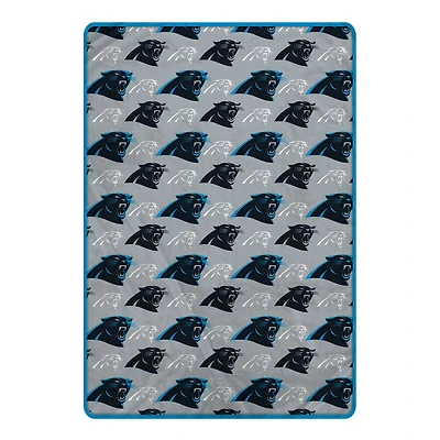 Pegasus Carolina Panthers 66" x 95" Oversized Logo Roll Ultra Cozy Blanket