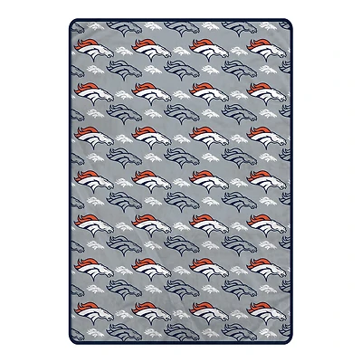 Pegasus Denver Broncos 66" x 95" Oversized Logo Roll Ultra Cozy Blanket