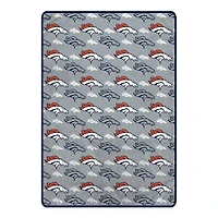 Pegasus Denver Broncos 66" x 95" Oversized Logo Roll Ultra Cozy Blanket