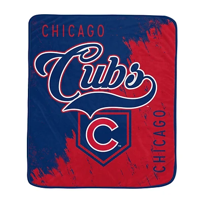 Pegasus Chicago Cubs 50" x 60" Painted Plate Ultra Soft Blanket