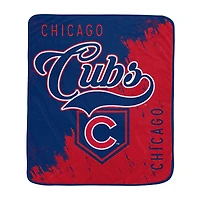 Pegasus Chicago Cubs 50" x 60" Painted Plate Ultra Soft Blanket