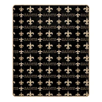 Pegasus New Orleans Saints 50" x 60" Repeat Big Logo Wordmark Ultra Soft Blanket