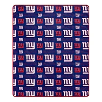 Pegasus New York Giants 50" x 60" Repeat Big Logo Wordmark Ultra Soft Blanket