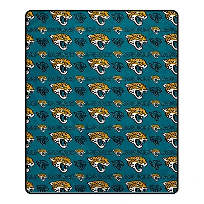 Pegasus Jacksonville Jaguars 50" x 60" Repeat Big Logo Wordmark Ultra Soft Blanket