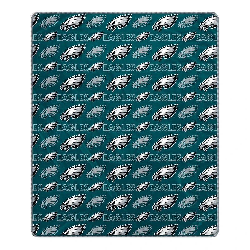 Pegasus Philadelphia Eagles 50" x 60" Repeat Big Logo Wordmark Ultra Soft Blanket