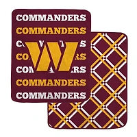 Pegasus Washington Commanders 50" x 60" Repeat Refresh Double-Sided Diamond Back Ultra Cozy Blanket