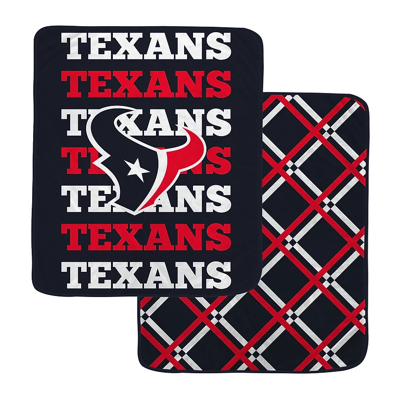 Pegasus Houston Texans 50" x 60" Repeat Refresh Double-Sided Diamond Back Ultra Cozy Blanket