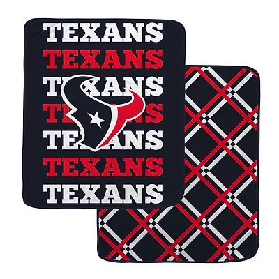 Pegasus Houston Texans 50" x 60" Repeat Refresh Double-Sided Diamond Back Ultra Cozy Blanket