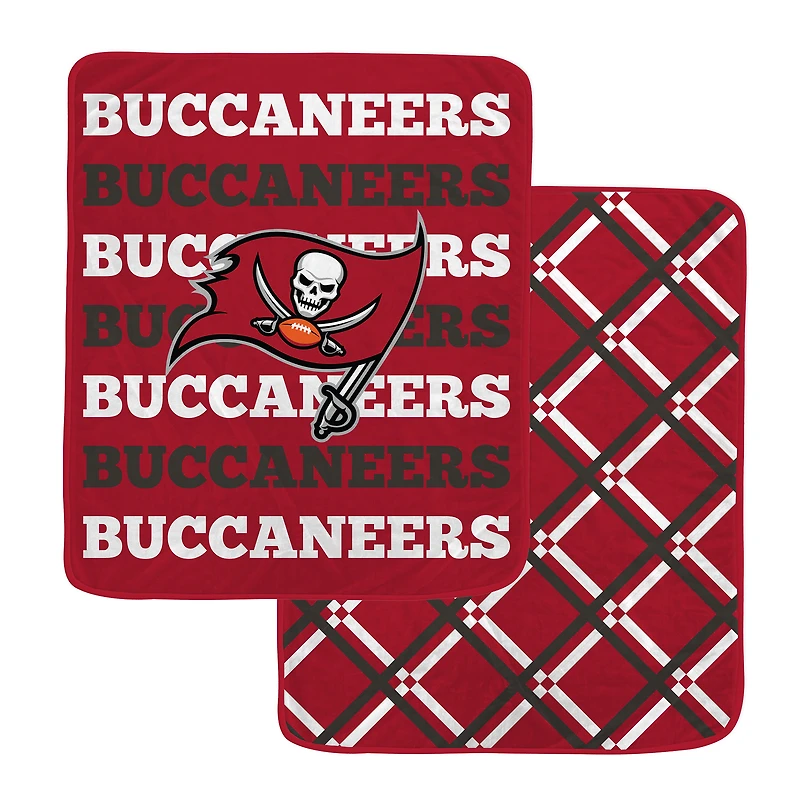 Pegasus Tampa Bay Buccaneers 50" x 60" Repeat Refresh Double-Sided Diamond Back Ultra Cozy Blanket