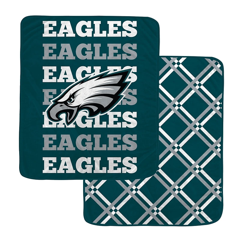 Pegasus Philadelphia Eagles 50" x 60" Repeat Refresh Double-Sided Diamond Back Ultra Cozy Blanket