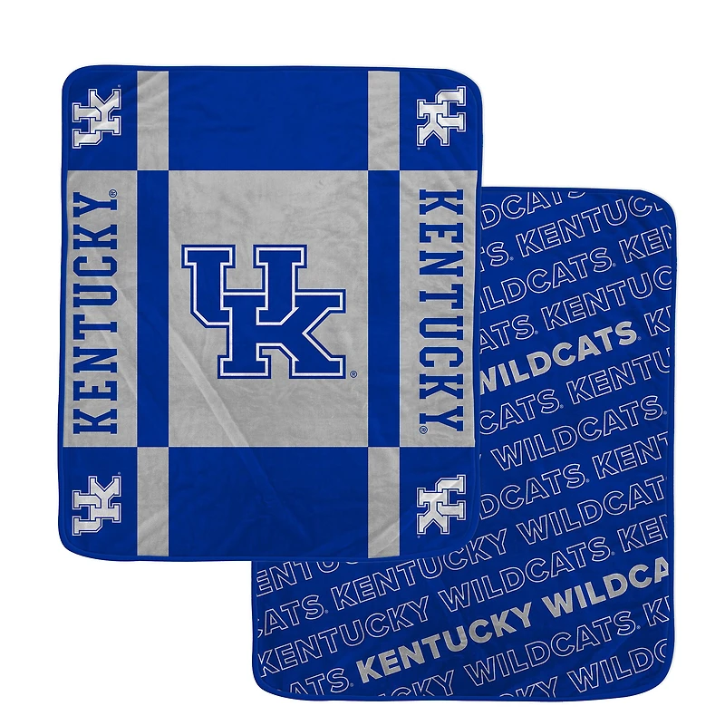 Pegasus Kentucky Wildcats 60" x 70" Reverse Block Wordmark Double-Sided Ultra Cozy Blanket