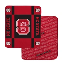 Pegasus NC State Wolfpack 60" x 70" Reverse Block Wordmark Double-Sided Ultra Cozy Blanket
