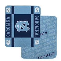 Pegasus North Carolina Tar Heels 60" x 70" Reverse Block Wordmark Double-Sided Ultra Cozy Blanket