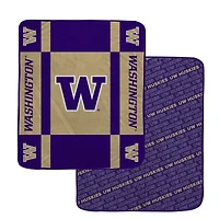 Pegasus Washington Huskies 60" x 70" Reverse Block Wordmark Double-Sided Ultra Cozy Blanket