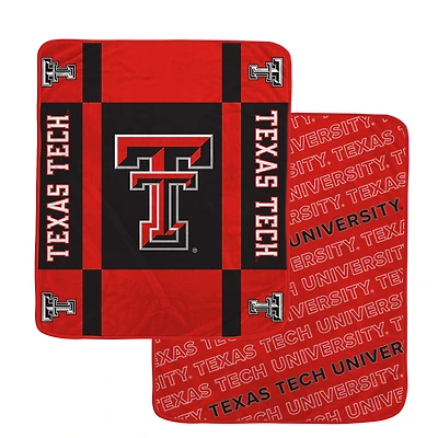 Pegasus Texas Tech Red Raiders 60" x 70" Reverse Block Wordmark Double-Sided Ultra Cozy Blanket