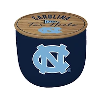 Pegasus North Carolina Tar Heels 16oz. Script Circle Wood Top Ceramic Candle