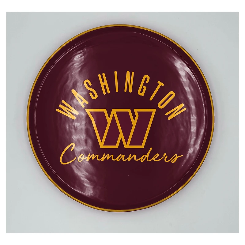 Pegasus Washington Commanders 14" Script Logo Round Serving Tray
