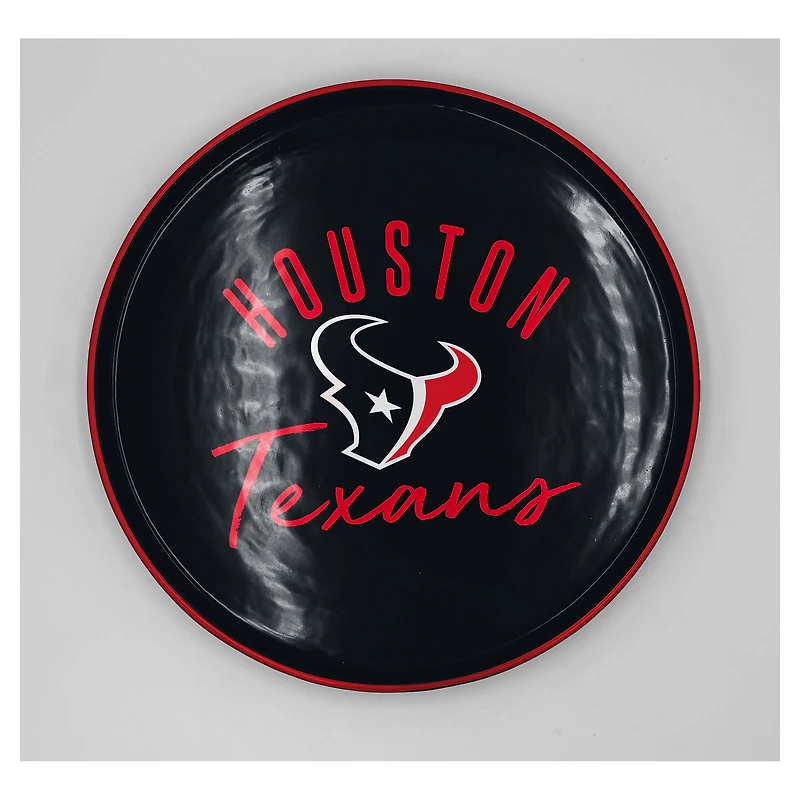 Pegasus Houston Texans 14" Script Logo Round Serving Tray