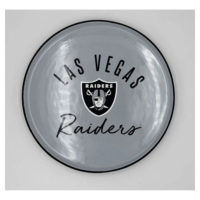 Pegasus Las Vegas Raiders 14" Script Logo Round Serving Tray