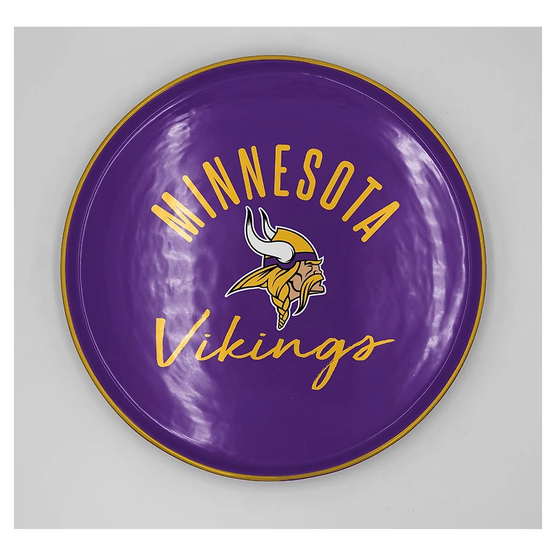 Pegasus Minnesota Vikings 14" Script Logo Round Serving Tray