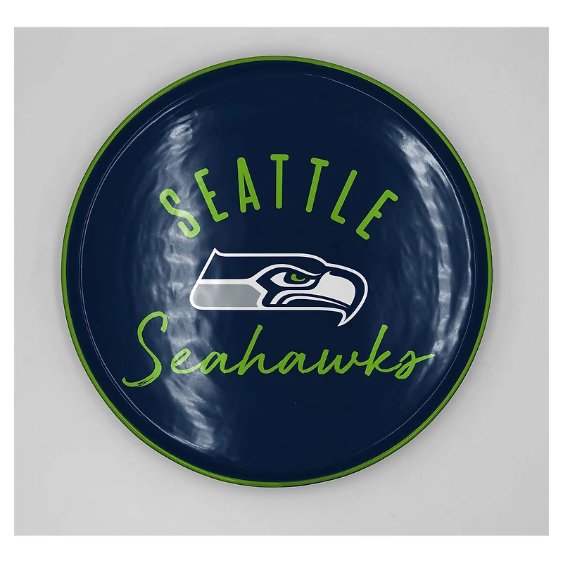 Pegasus Seattle Seahawks 14" Script Logo Round Serving Tray