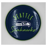 Pegasus Seattle Seahawks 14" Script Logo Round Serving Tray