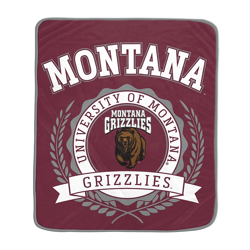 Pegasus Montana Grizzlies 50" x 60" University Crest Ultra Soft Blanket