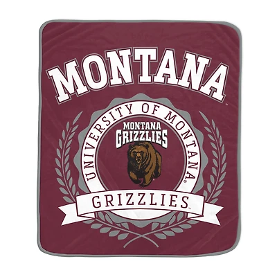 Pegasus Montana Grizzlies 50" x 60" University Crest Ultra Soft Blanket