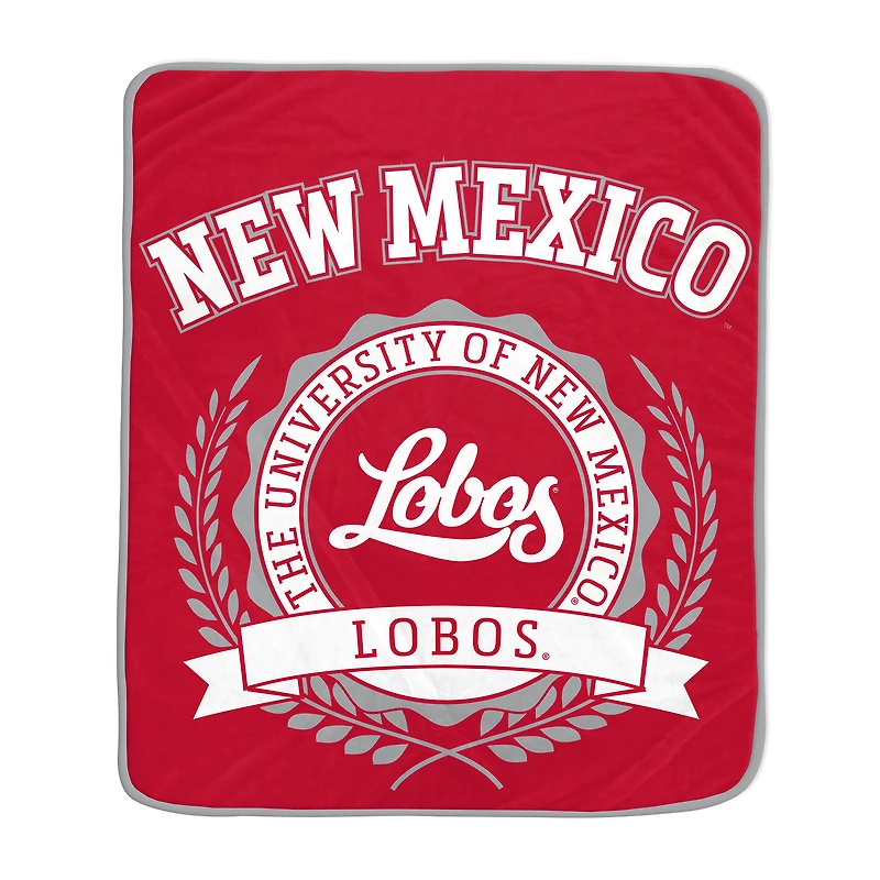 Pegasus New Mexico Lobos 50" x 60" University Crest Ultra Soft Blanket