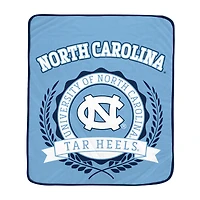 Pegasus North Carolina Tar Heels 50" x 60" University Crest Ultra Soft Blanket
