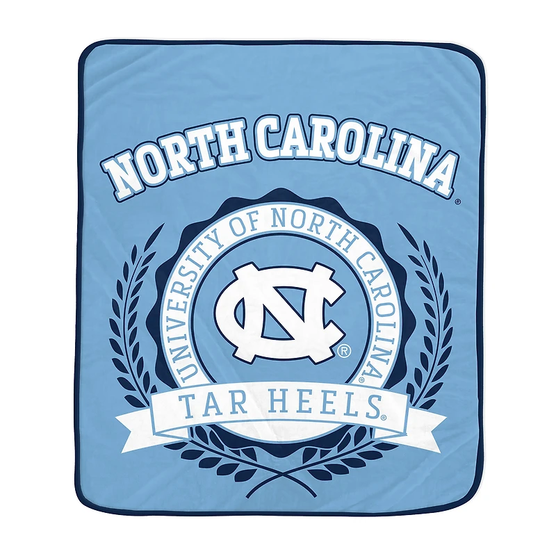 Pegasus North Carolina Tar Heels 50" x 60" University Crest Ultra Soft Blanket