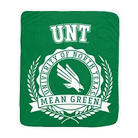 Pegasus North Texas Mean Green 50" x 60" University Crest Ultra Soft Blanket