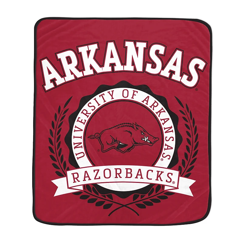Pegasus Arkansas Razorbacks 50" x 60" University Crest Ultra Soft Blanket