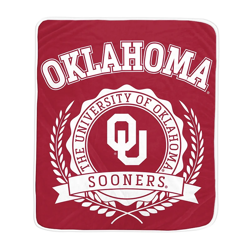Pegasus Oklahoma Sooners 50" x 60" University Crest Ultra Soft Blanket
