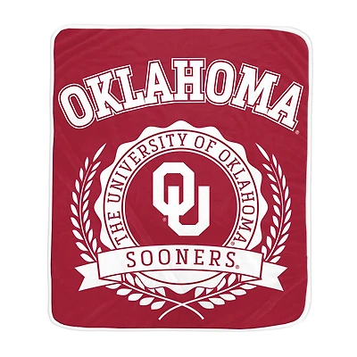 Pegasus Oklahoma Sooners 50" x 60" University Crest Ultra Soft Blanket