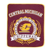 Pegasus Central Michigan Chippewas 50" x 60" University Crest Ultra Soft Blanket