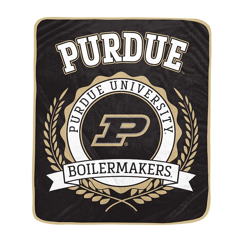 Pegasus Purdue Boilermakers 50" x 60" University Crest Ultra Soft Blanket